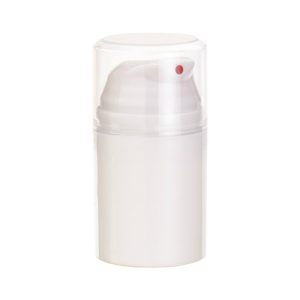 1.7 oz White PP/PE Plastic Airless Prodigio Lotion Dispensing System